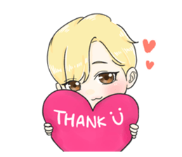 The Blonde Boy sticker #11453303