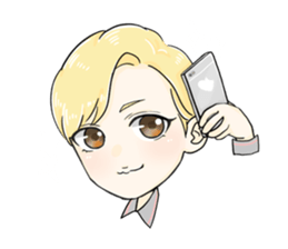 The Blonde Boy sticker #11453304