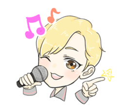 The Blonde Boy sticker #11453305