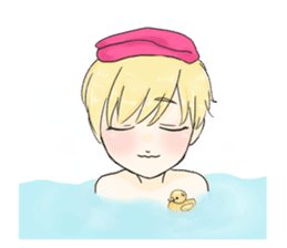 The Blonde Boy sticker #11453307