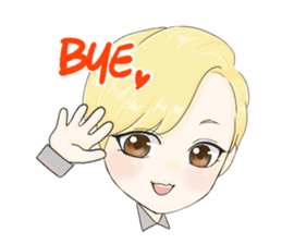 The Blonde Boy sticker #11453308