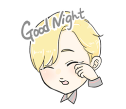 The Blonde Boy sticker #11453309