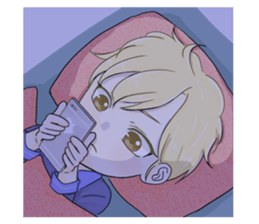The Blonde Boy sticker #11453310