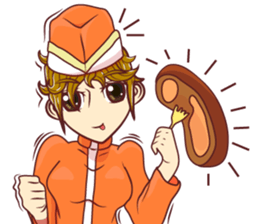 lady chef v.Eng/Isan sticker #11453887