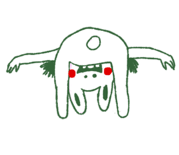 Armpit hair bunny sticker #11454353