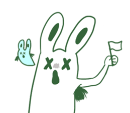 Armpit hair bunny sticker #11454357