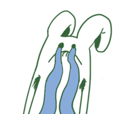 Armpit hair bunny sticker #11454358