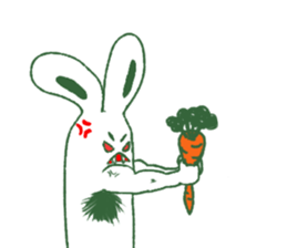 Armpit hair bunny sticker #11454360