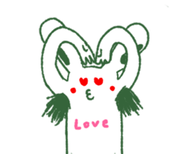 Armpit hair bunny sticker #11454361