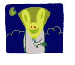 Armpit hair bunny sticker #11454365