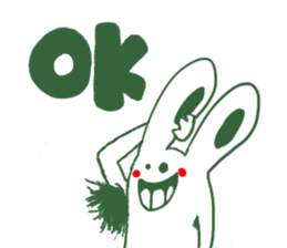 Armpit hair bunny sticker #11454367