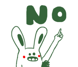 Armpit hair bunny sticker #11454368