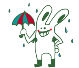 Armpit hair bunny sticker #11454380