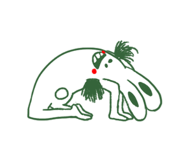 Armpit hair bunny sticker #11454381