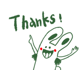 Armpit hair bunny sticker #11454386