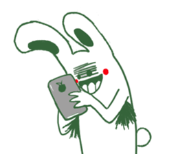 Armpit hair bunny sticker #11454387