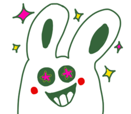 Armpit hair bunny sticker #11454390