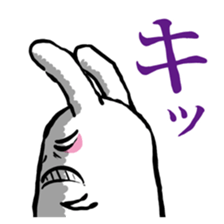 walleyed rabbit sticker #11454629