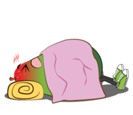 Set of Green Pear Faces sticker #11454756