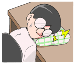 Shachiku and Mr. Aoki/System Engineer sticker #11455684