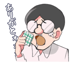 Shachiku and Mr. Aoki/System Engineer sticker #11455693