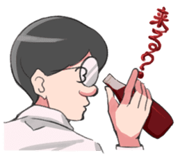 Shachiku and Mr. Aoki/System Engineer sticker #11455697