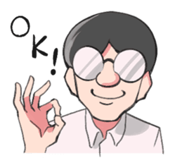 Shachiku and Mr. Aoki/System Engineer sticker #11455707