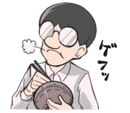 Shachiku and Mr. Aoki/System Engineer sticker #11455708