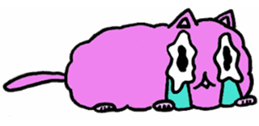 fluffyPinkyCat sticker #11456971