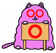 fluffyPinkyCat sticker #11456974