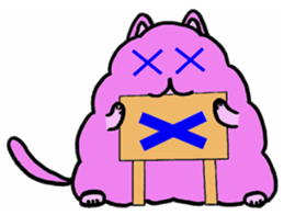 fluffyPinkyCat sticker #11456975