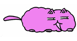 fluffyPinkyCat sticker #11456976