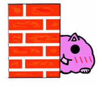 fluffyPinkyCat sticker #11456977