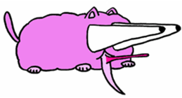 fluffyPinkyCat sticker #11456982