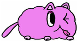 fluffyPinkyCat sticker #11456983