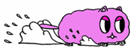 fluffyPinkyCat sticker #11456984