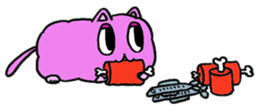 fluffyPinkyCat sticker #11456987
