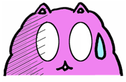 fluffyPinkyCat sticker #11456990