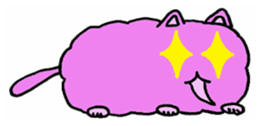 fluffyPinkyCat sticker #11456992