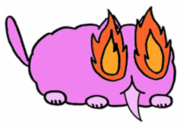 fluffyPinkyCat sticker #11456993