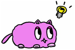 fluffyPinkyCat sticker #11456995