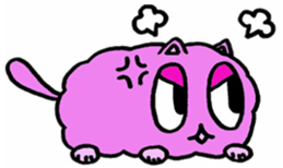 fluffyPinkyCat sticker #11456996
