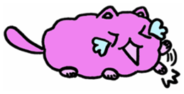 fluffyPinkyCat sticker #11456997