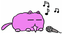 fluffyPinkyCat sticker #11456998