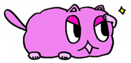 fluffyPinkyCat sticker #11457001