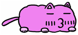 fluffyPinkyCat sticker #11457005