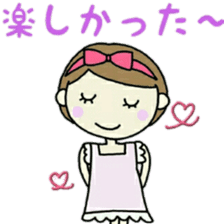 cute girl outing sticker #11457347