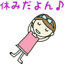 cute girl outing sticker #11457355