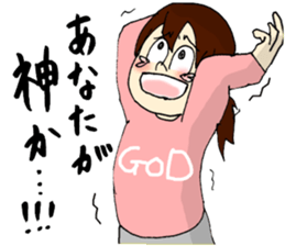 Cartoon Girl Sticker sticker #11457532