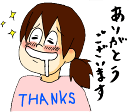 Cartoon Girl Sticker sticker #11457546